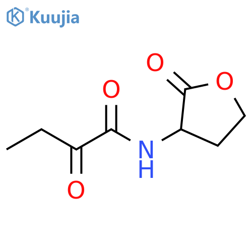 Butanamide, 2-oxo-N-(tetrahydro-2-oxo-3-furanyl)- structure