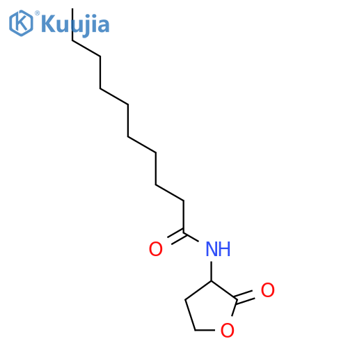 N-(2-Oxooxolan-3-yl)decanamide structure