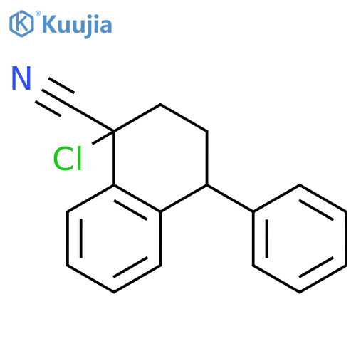 1-Naphthalenecarbonitrile, 1-chloro-1,2,3,4-tetrahydro-4-phenyl- structure