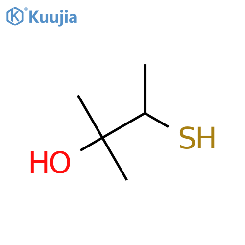 2-methyl-3-sulfanylbutan-2-ol structure