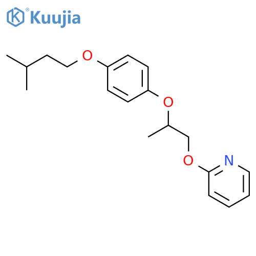 Pyridine, 2-[2-[4-(3-methylbutoxy)phenoxy]propoxy]- structure