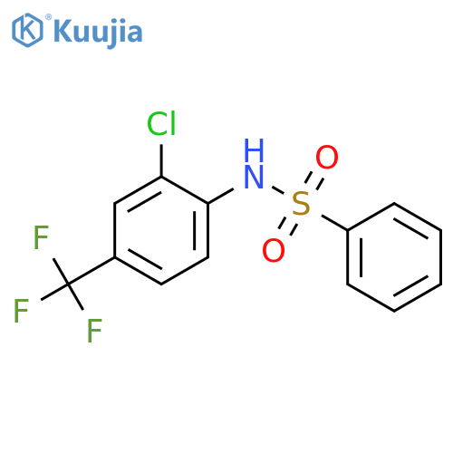 Benzenesulfonamide, N-[2-chloro-4-(trifluoromethyl)phenyl]- structure