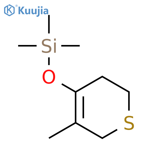 Silane, [(3,6-dihydro-5-methyl-2H-thiopyran-4-yl)oxy]trimethyl- structure