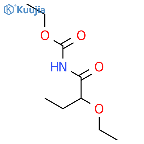 Carbamic acid, (2-ethoxy-1-oxobutyl)-, ethyl ester structure
