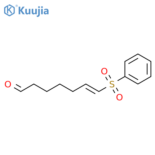 6-Heptenal, 7-(phenylsulfonyl)-, (E)- structure
