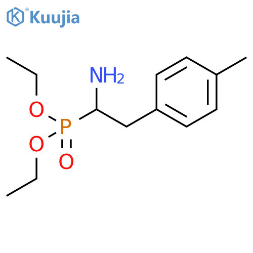 Phosphonic acid, [1-amino-2-(4-methylphenyl)ethyl]-, diethyl ester, (±)- structure
