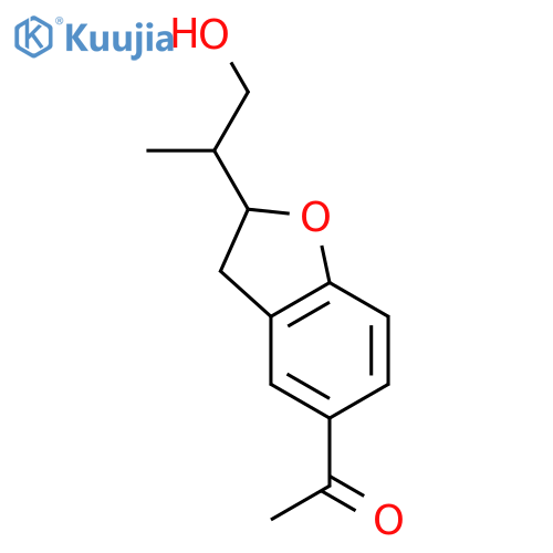 5-acetyl-2-[1'-(hydroxymethyl)ethyl]-2,3-dihydrobenzo[b]furan structure