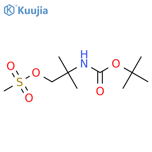 2-({[(1,1-Dimethylethyl)oxy]carbonyl}amino)-2-methylpropyl methanesulfonate structure