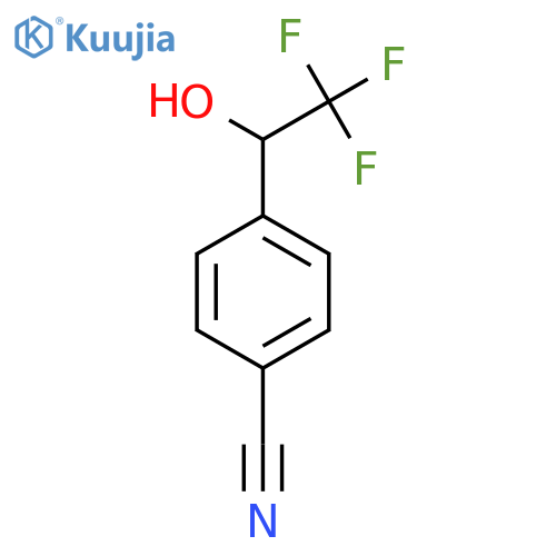 4-(2,2,2-Trifluoro-1-hydroxyethyl)benzonitrile structure