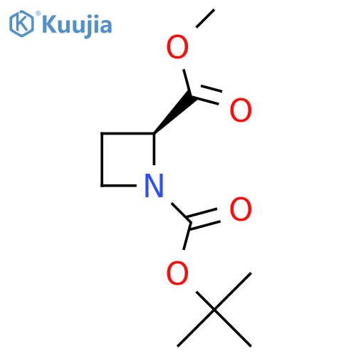 1-tert-butyl 2-methyl (2S)-azetidine-1,2-dicarboxylate structure