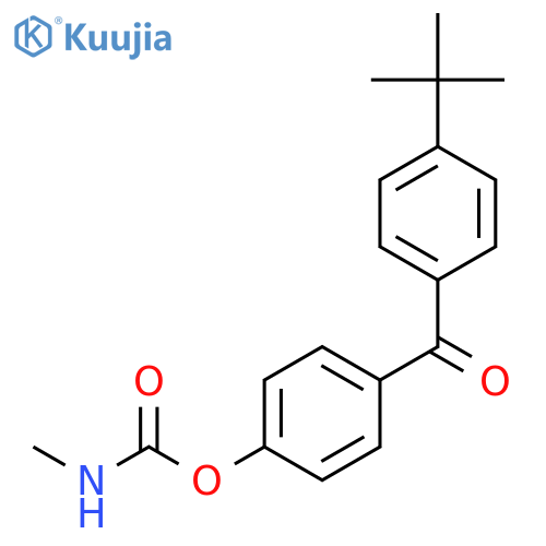 Methanone, [4-(1,1-dimethylethyl)phenyl][4-[[(methylamino)carbonyl]oxy]phenyl]- structure