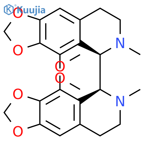 5,5'-Bi-1,3-dioxolo[4,5-g]isoquinoline, 5,5',6,6',7,7',8,8'-octahydro-4,4'-dimethoxy-6,6'-dimethyl-, (R*,S*)- structure