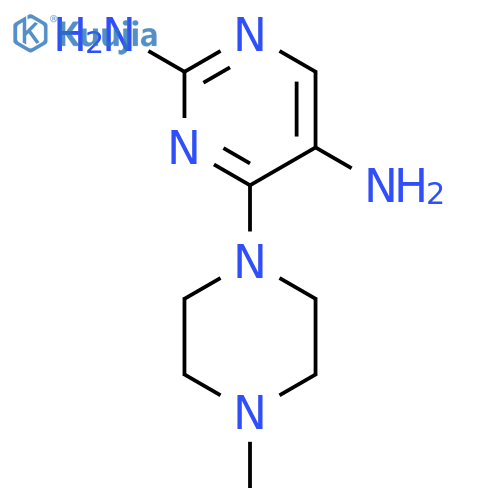 4-(4-methyl-1-piperazinyl)-2,5-Pyrimidinediamine structure