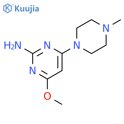 4-methoxy-6-(4-methyl-1-piperazinyl)-2-Pyrimidinamine structure