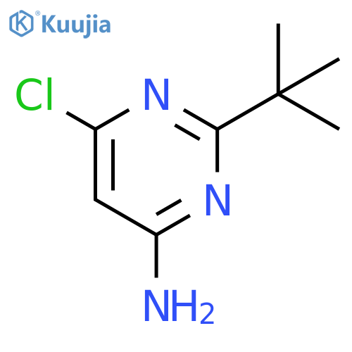 2-tert-butyl-6-chloropyrimidin-4-amine structure