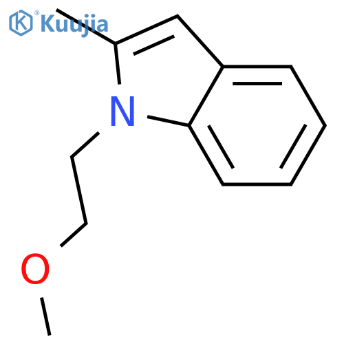 1H-Indole, 1-(2-methoxyethyl)-2-methyl- structure