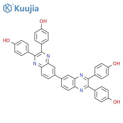 Phenol, 4,4',4'',4'''-[6,6'-biquinoxaline]-2,2',3,3'-tetrayltetrakis- structure