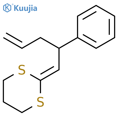 1,3-Dithiane, 2-(2-phenyl-4-pentenylidene)- structure