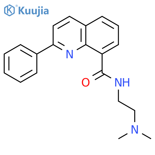 8-Quinolinecarboxamide,N-[2-(dimethylamino)ethyl]-2-phenyl- structure