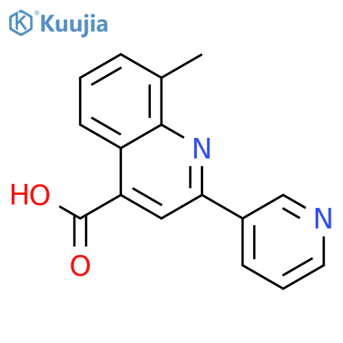 8-Methyl-2-pyridin-3-ylquinoline-4-carboxylic Acid structure