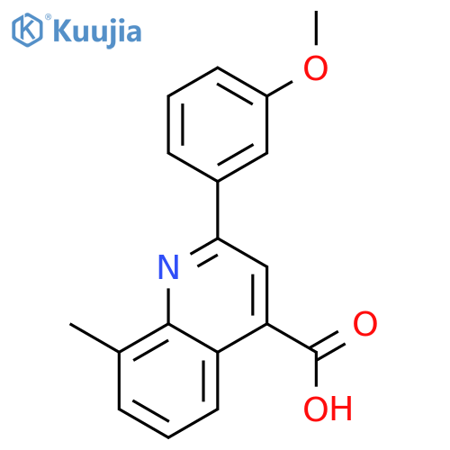 2-(3-Methoxyphenyl)-8-methylquinoline-4-carboxylic acid structure