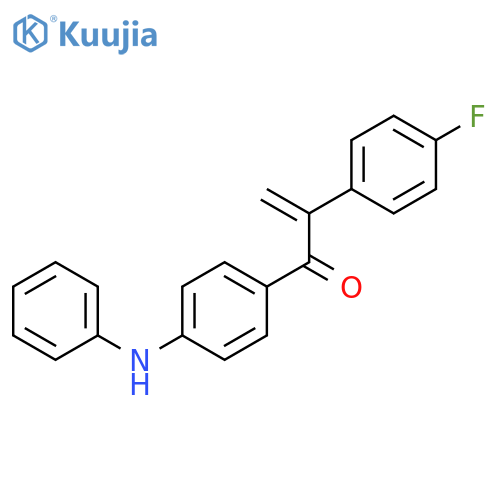 2-Propen-1-one, 2-(4-fluorophenyl)-1-[4-(phenylamino)phenyl]- structure
