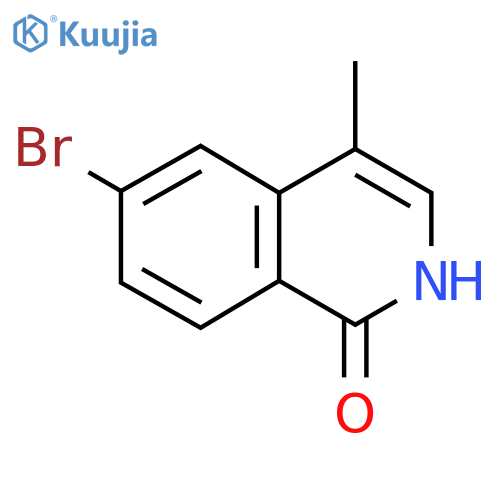 6-Bromo-4-methylisoquinolin-1(2H)-one structure