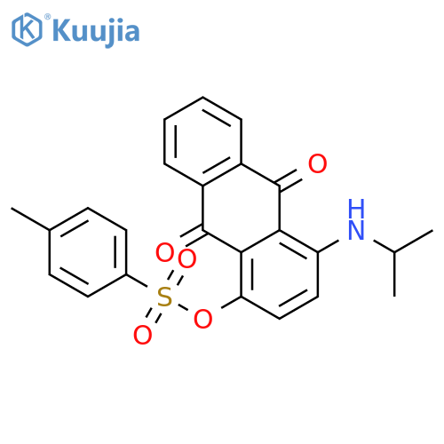 9,10-Anthracenedione, 1-[(1-methylethyl)amino]-4-[[(4-methylphenyl)sulfonyl]oxy]- structure