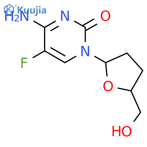2’,3’-Dideoxy-5-fluorocytidine structure