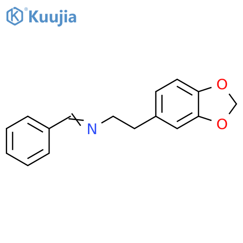 1,3-Benzodioxole-5-ethanamine,N-(phenylmethylene)- structure