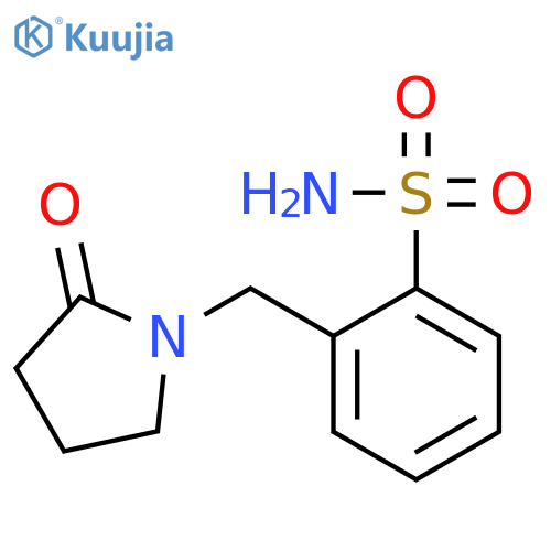 Benzenesulfonamide, 2-[(2-oxo-1-pyrrolidinyl)methyl]- structure