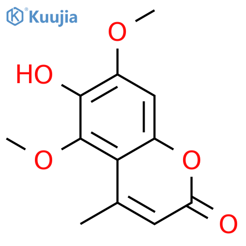 6-hydroxy-5,7-dimethoxy-4-methylchromen-2-one structure