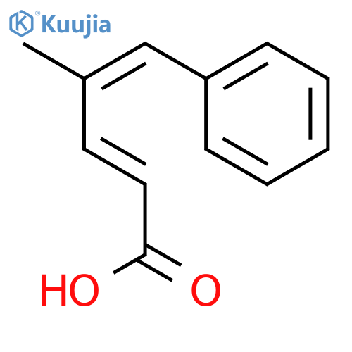 4-methyl-5-phenylpenta-2,4-dienoic Acid structure