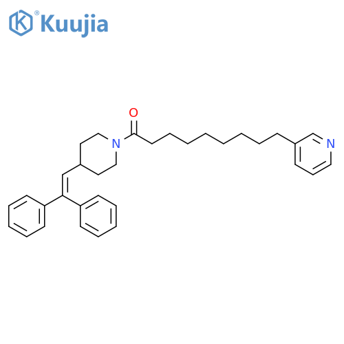 1-Nonanone,1-[4-(2,2-diphenylethenyl)-1-piperidinyl]-9-(3-pyridinyl)- structure