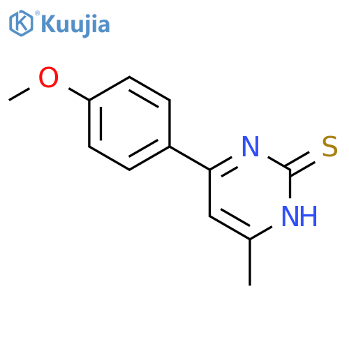 2(1H)-Pyrimidinethione,6-(4-methoxyphenyl)-4-methyl- structure