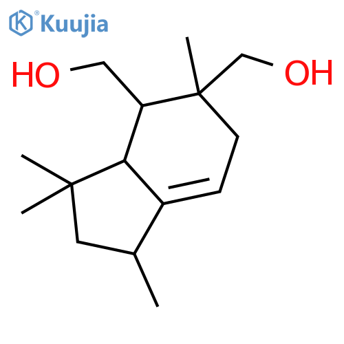 1H-Indene-4,5-dimethanol, 2,3,3a,4,5,6-hexahydro-1,3,3,5-tetramethyl- structure