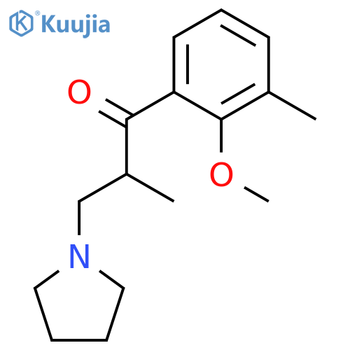 1-Propanone, 1-(2-methoxy-3-methylphenyl)-2-methyl-3-(1-pyrrolidinyl)- structure