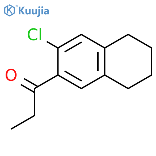 1-Propanone, 1-(3-chloro-5,6,7,8-tetrahydro-2-naphthalenyl)- structure