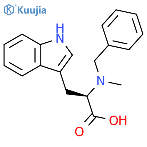 N-Methyl-N-(phenylmethyl)-D-tryptophan structure