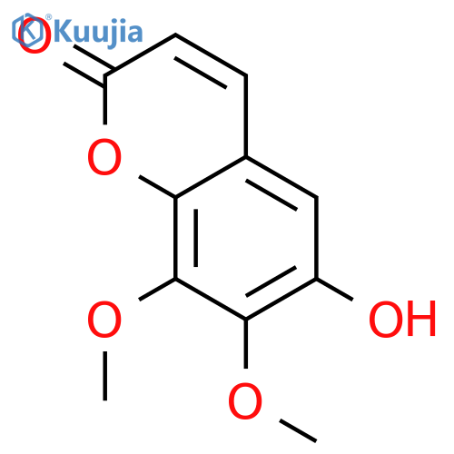 6-hydroxy-7,8-dimethoxy-coumarin structure