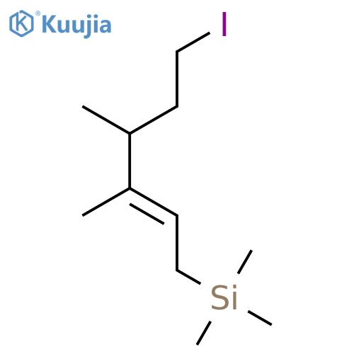 Silane, [(4S)-6-iodo-3,4-dimethyl-2-hexen-1-yl]trimethyl- structure