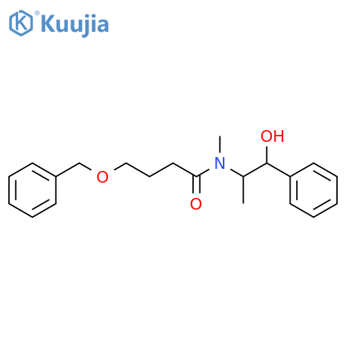 Butanamide, N-[(1S,2S)-2-hydroxy-1-methyl-2-phenylethyl]-N-methyl-4-(phenylmethoxy)- structure