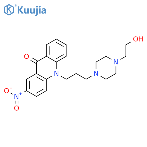 9(10H)-Acridinone,10-[3-[4-(2-hydroxyethyl)-1-piperazinyl]propyl]-2-nitro- structure