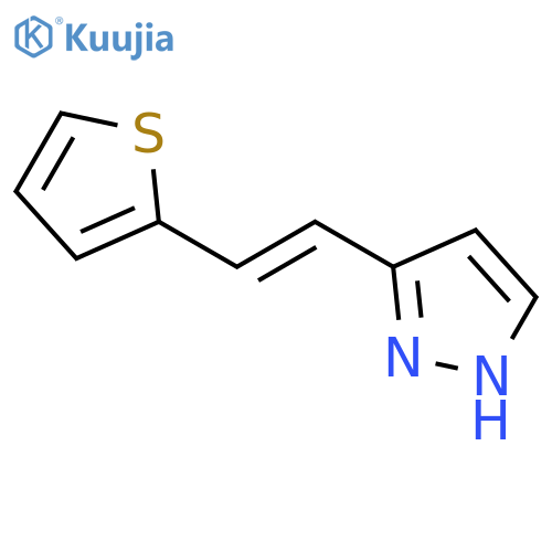(E)-3-(2-(thiophen-2-yl)vinyl)-1H-pyrazole structure