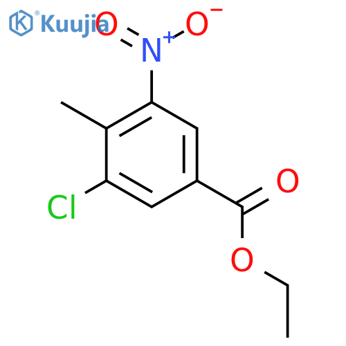 Ethyl 3-chloro-4-methyl-5-nitrobenzoate structure