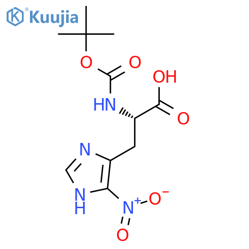 L-Histidine, N-[(1,1-dimethylethoxy)carbonyl]-5-nitro- structure