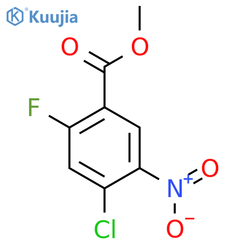 Methyl 4-chloro-2-fluoro-5-nitrobenzoate structure