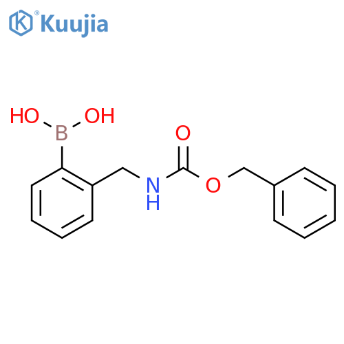 (2-((((Benzyloxy)carbonyl)amino)methyl)phenyl)boronic acid structure