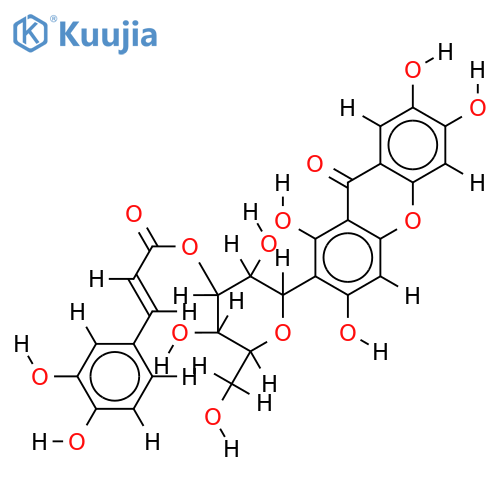 3'-O-trans-caffeoylmangiferin structure