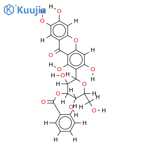 3'-O-benzoylmangiferin structure